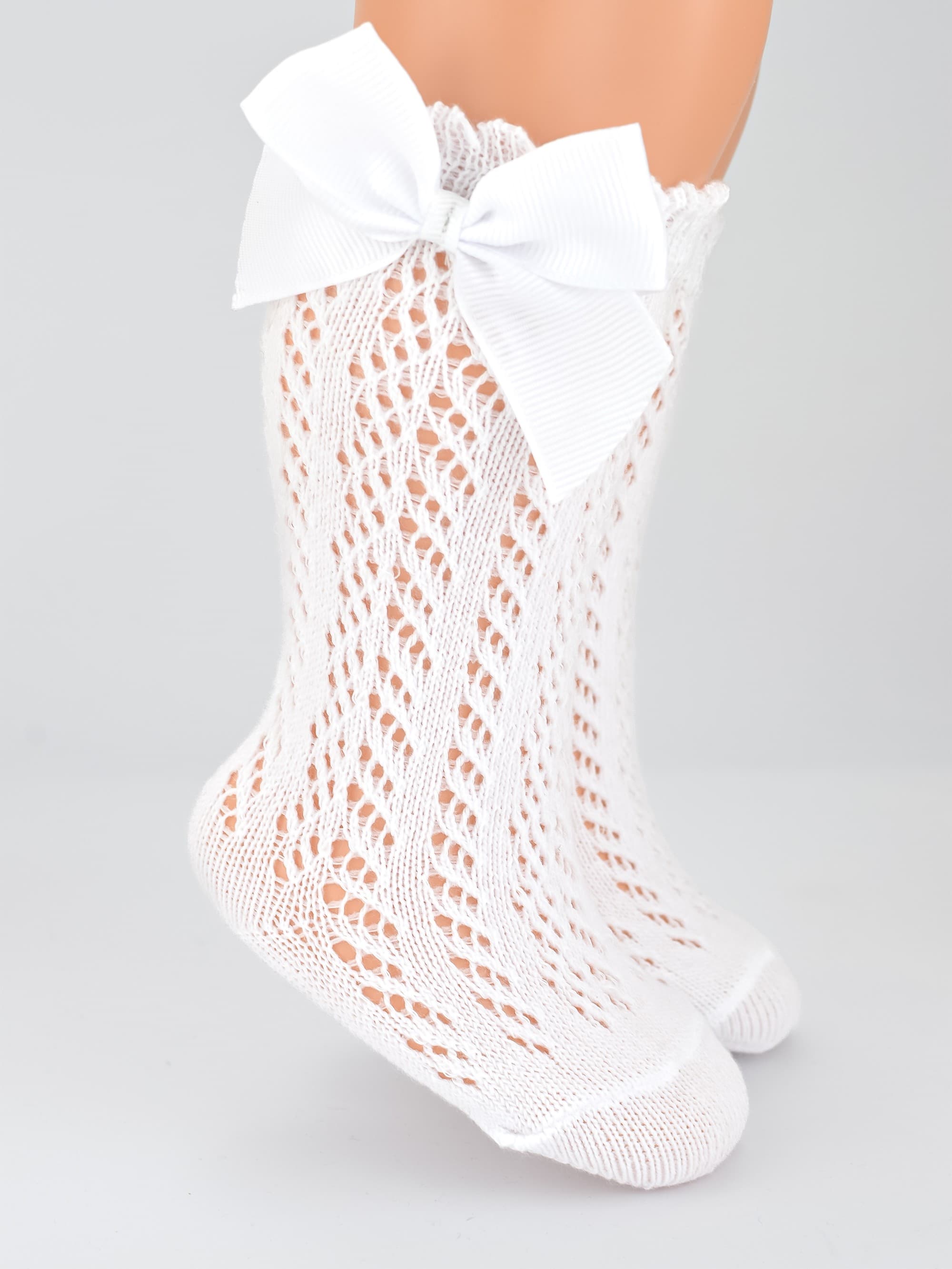 PODKOLANÓWKI DZIECIĘCE Z KOKARDKĄ SB113