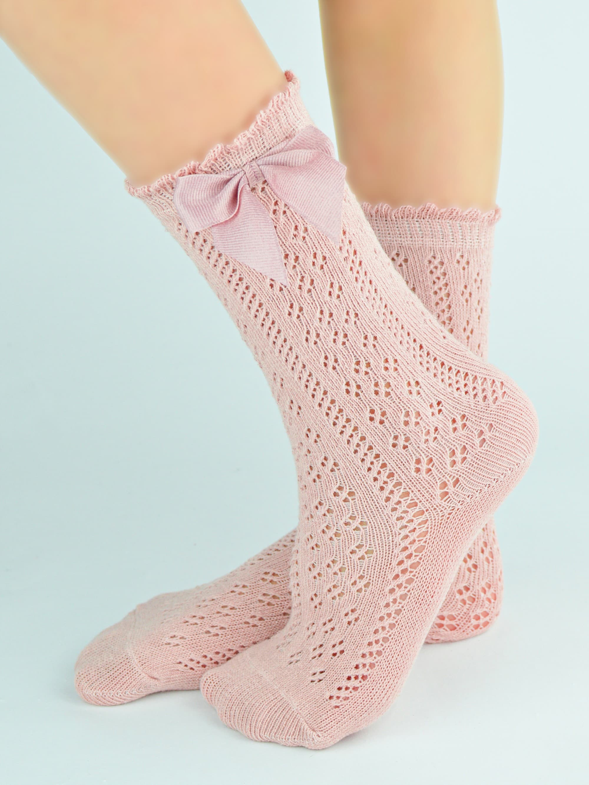 PODKOLANÓWKI DZIECIĘCE Z KOKARDKĄ SB113