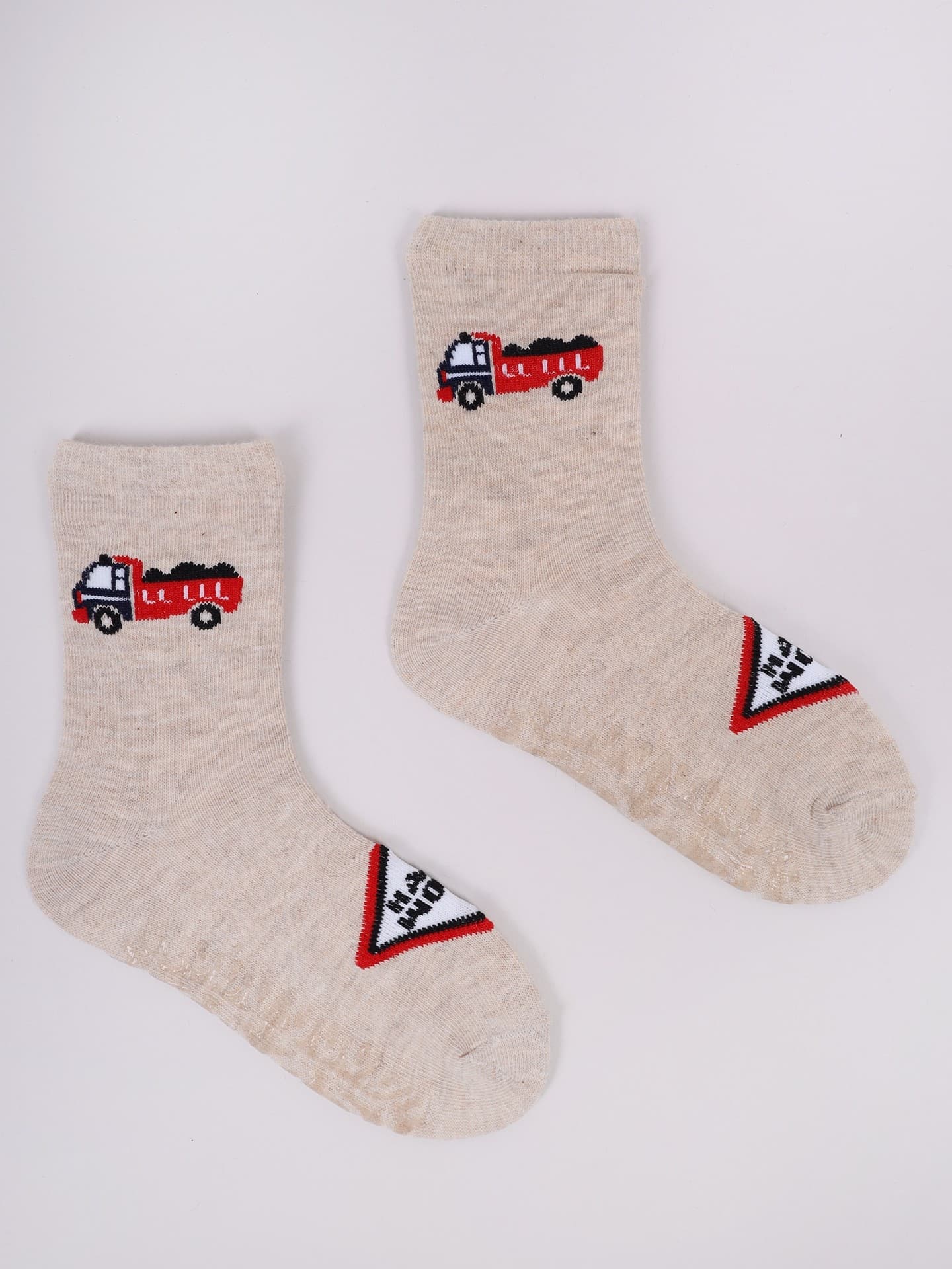 SKARPETY WZORZYSTE Z SILIKONEM SKA-0187