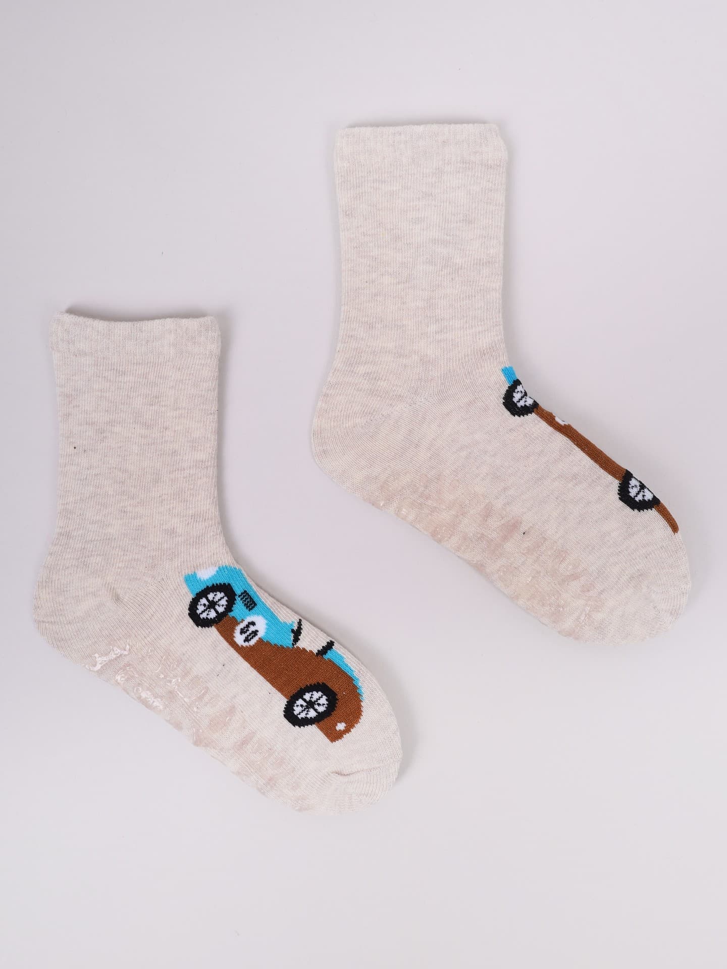 SKARPETY WZORZYSTE Z SILIKONEM SKA-0187