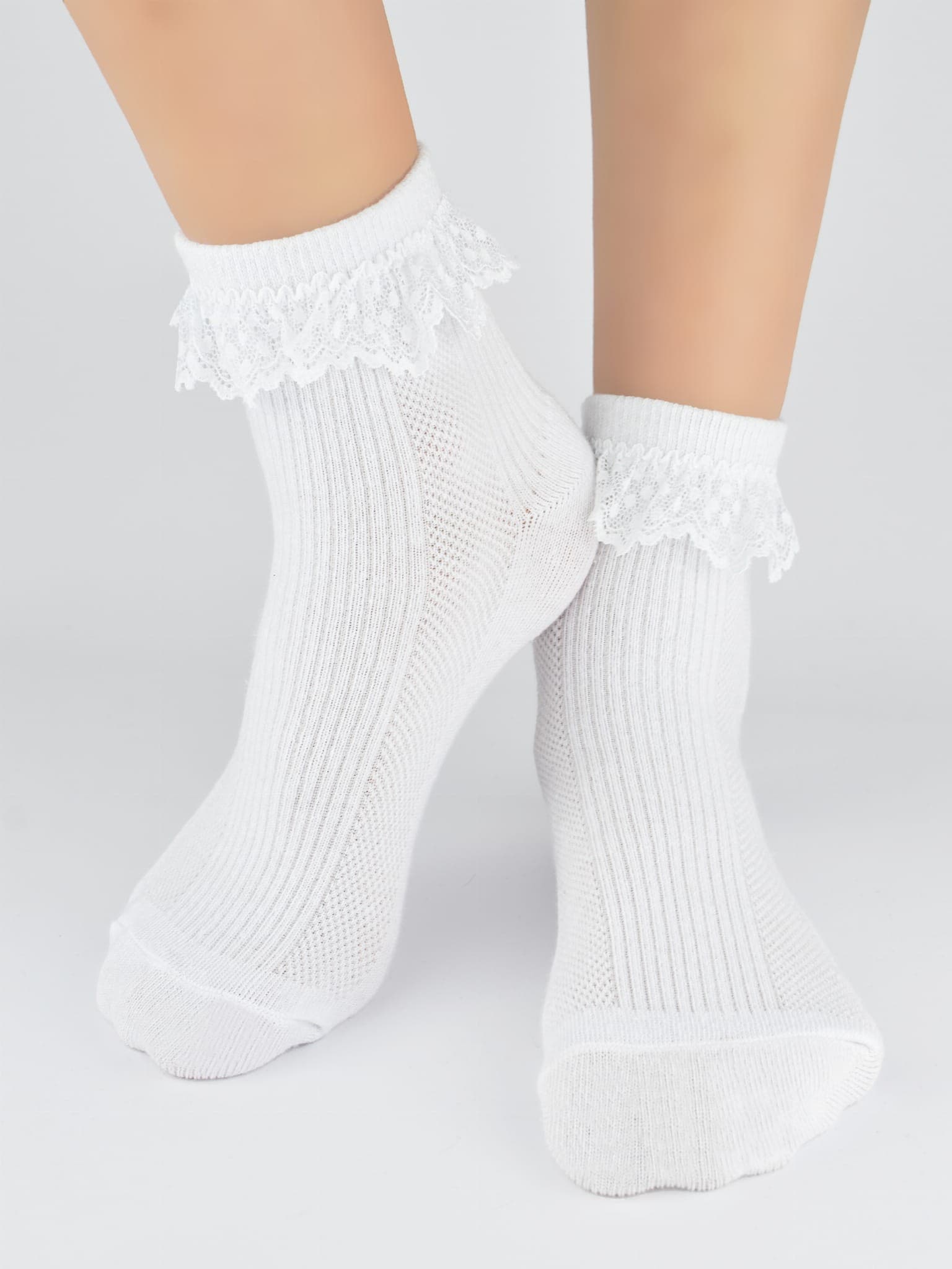 SKARPETY Z FALBANKĄ SB020 R.23-34