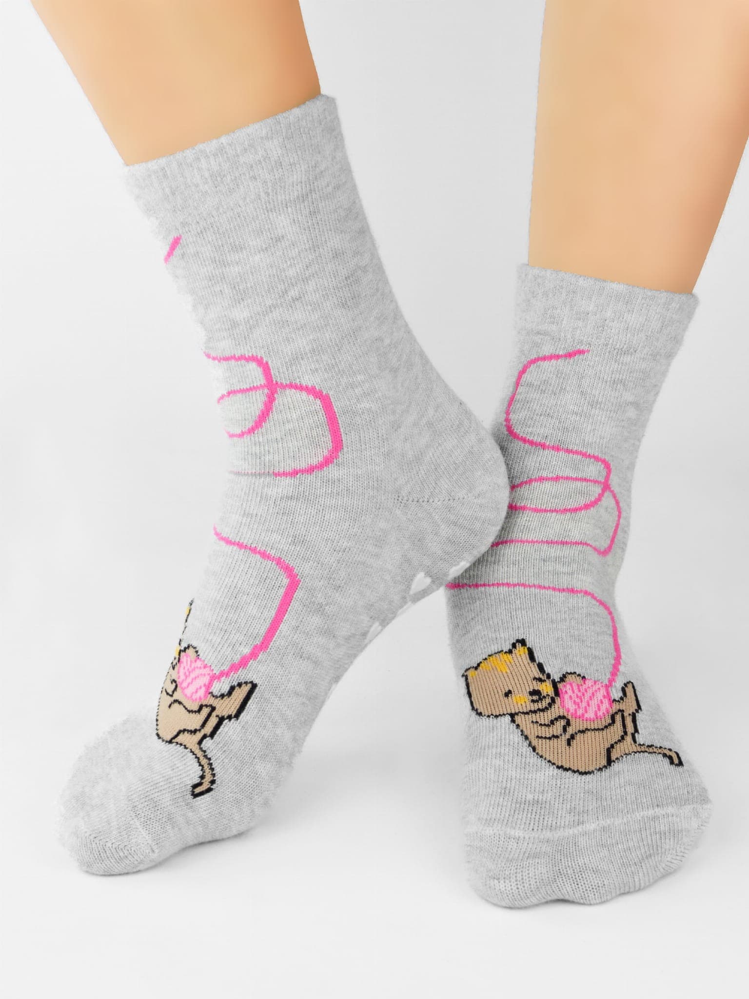 SKARPETY BAWEŁNIANE Z ABS SB007