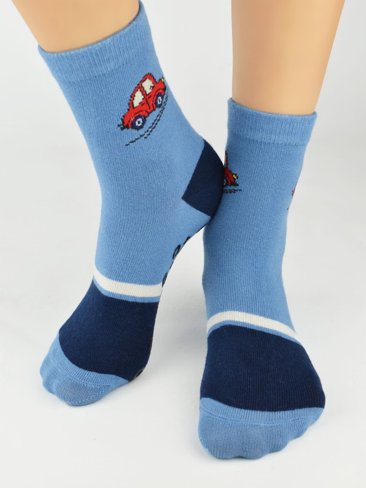 SKARPETY BAWEŁNIANE Z ABS SB007