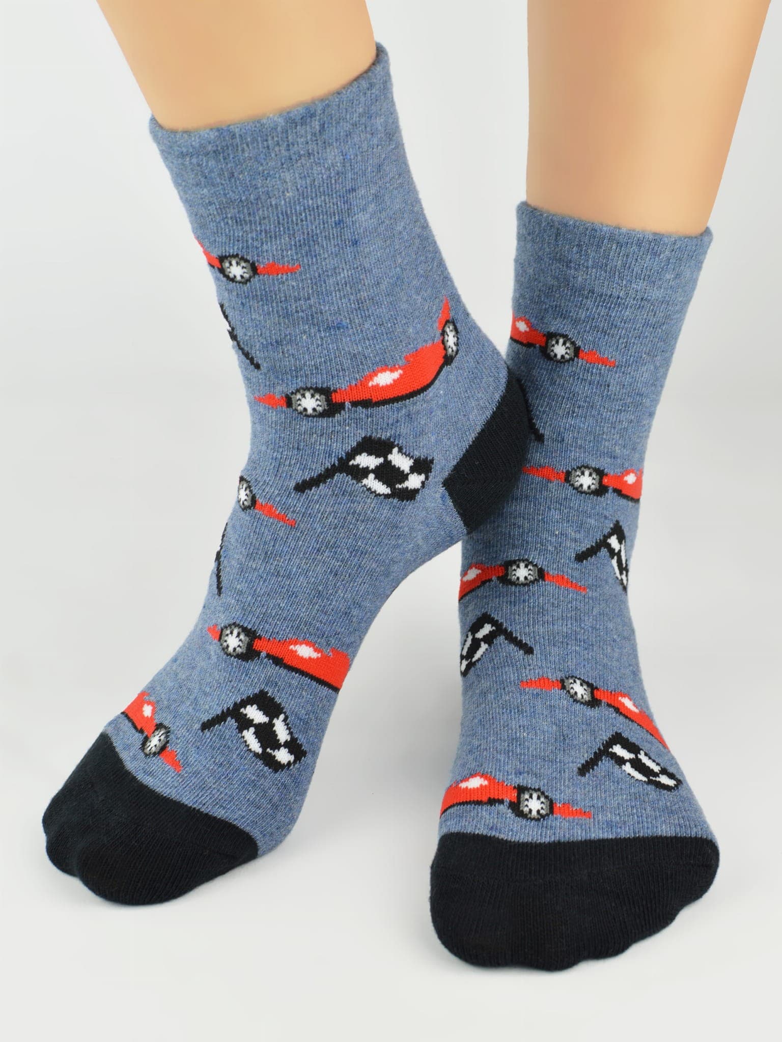 SKARPETY BAWEŁNIANE Z ABS SB007