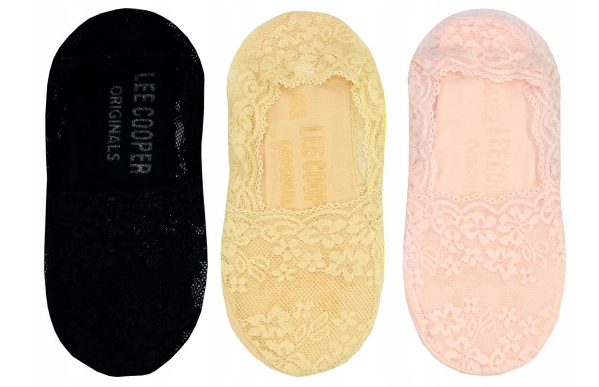 BALERINKI LEE COOPER KORONKA 3-PAK