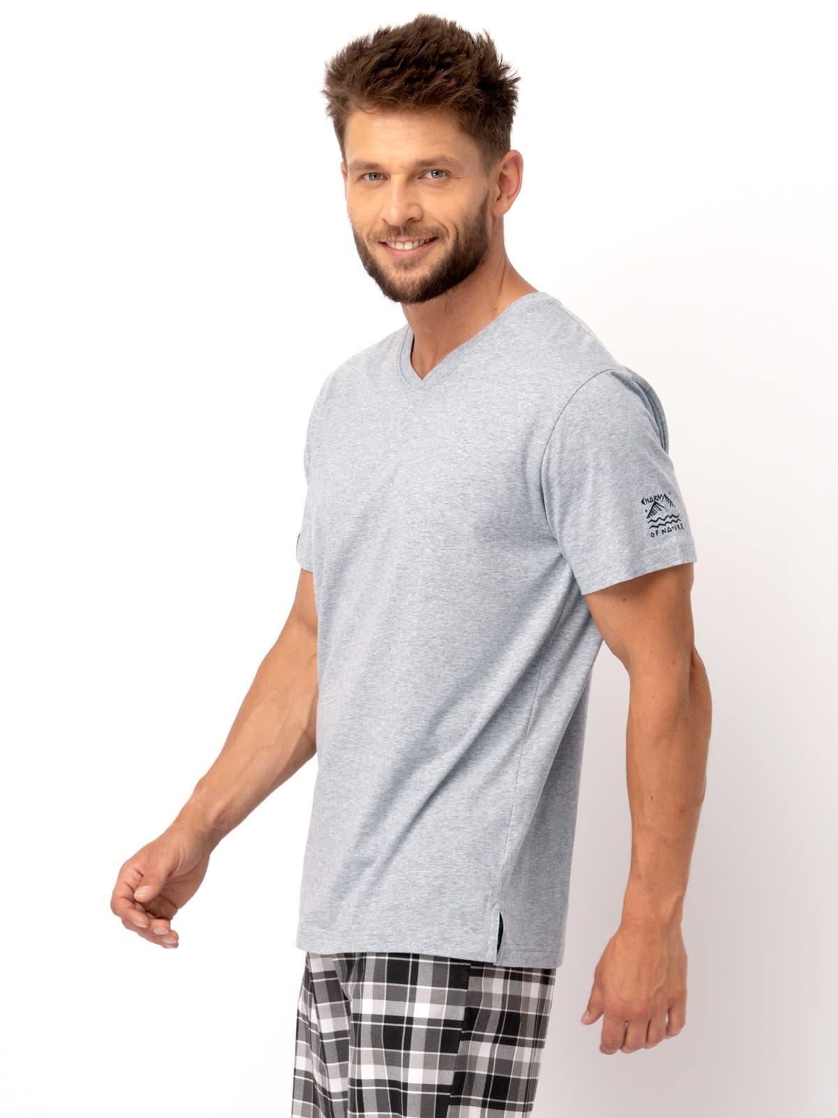 PIŻAMA MĘSKA MNS 460 KR R.3XL-4XL