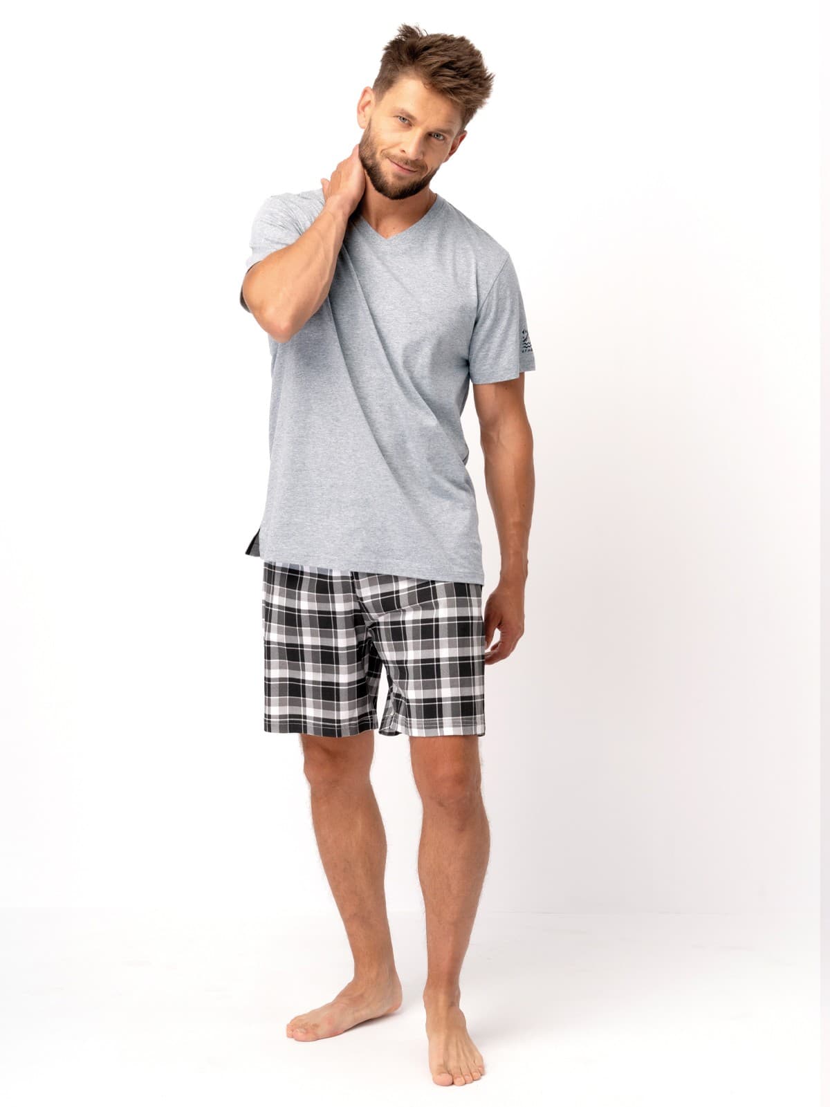 PIŻAMA MĘSKA MNS 460 KR R.3XL-4XL