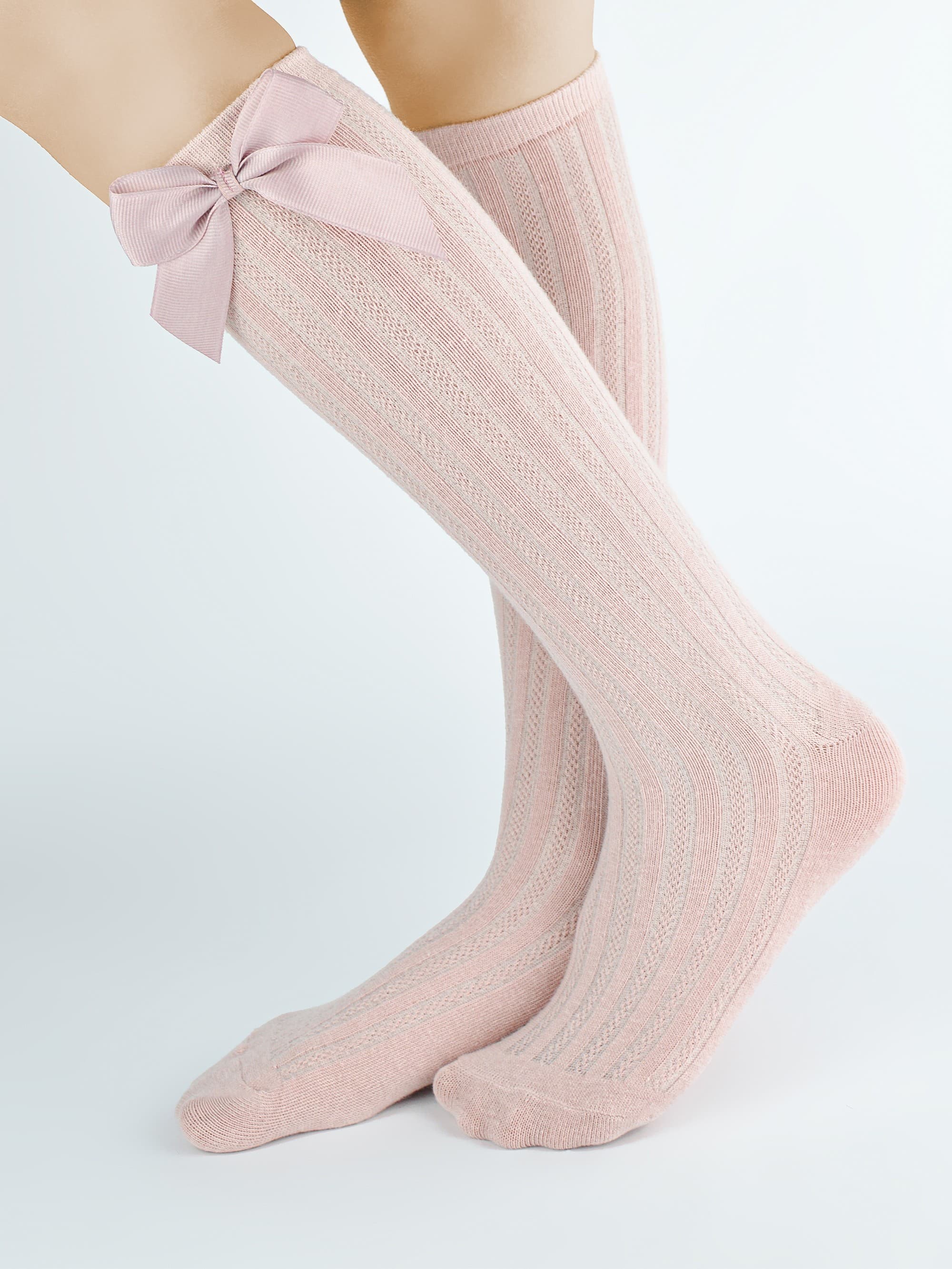 PODKOLANÓWKI DZIECIĘCE Z KOKARDKĄ SB109