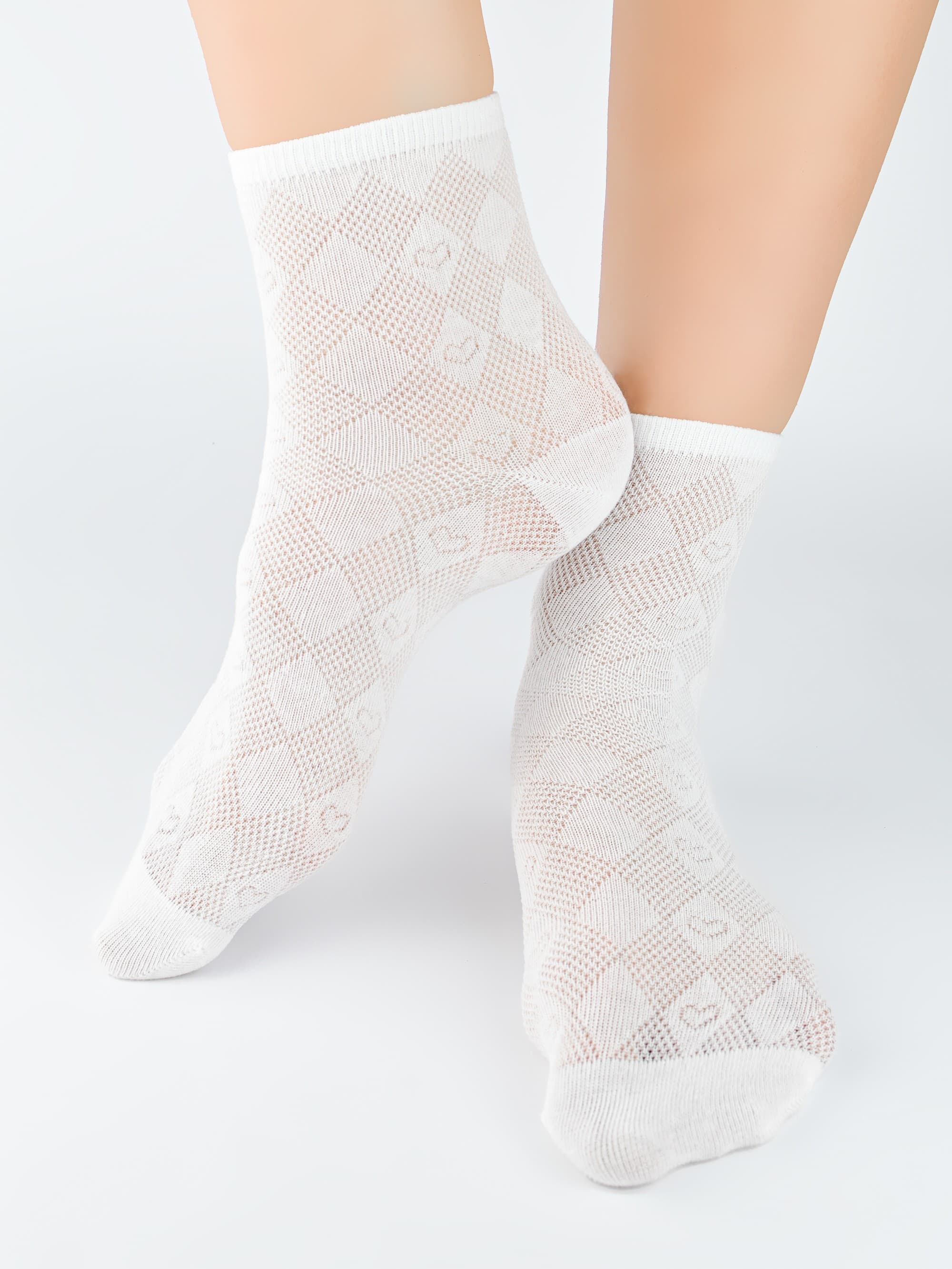 SKARPETY DAMSKIE ŻAKARDOWE SB124