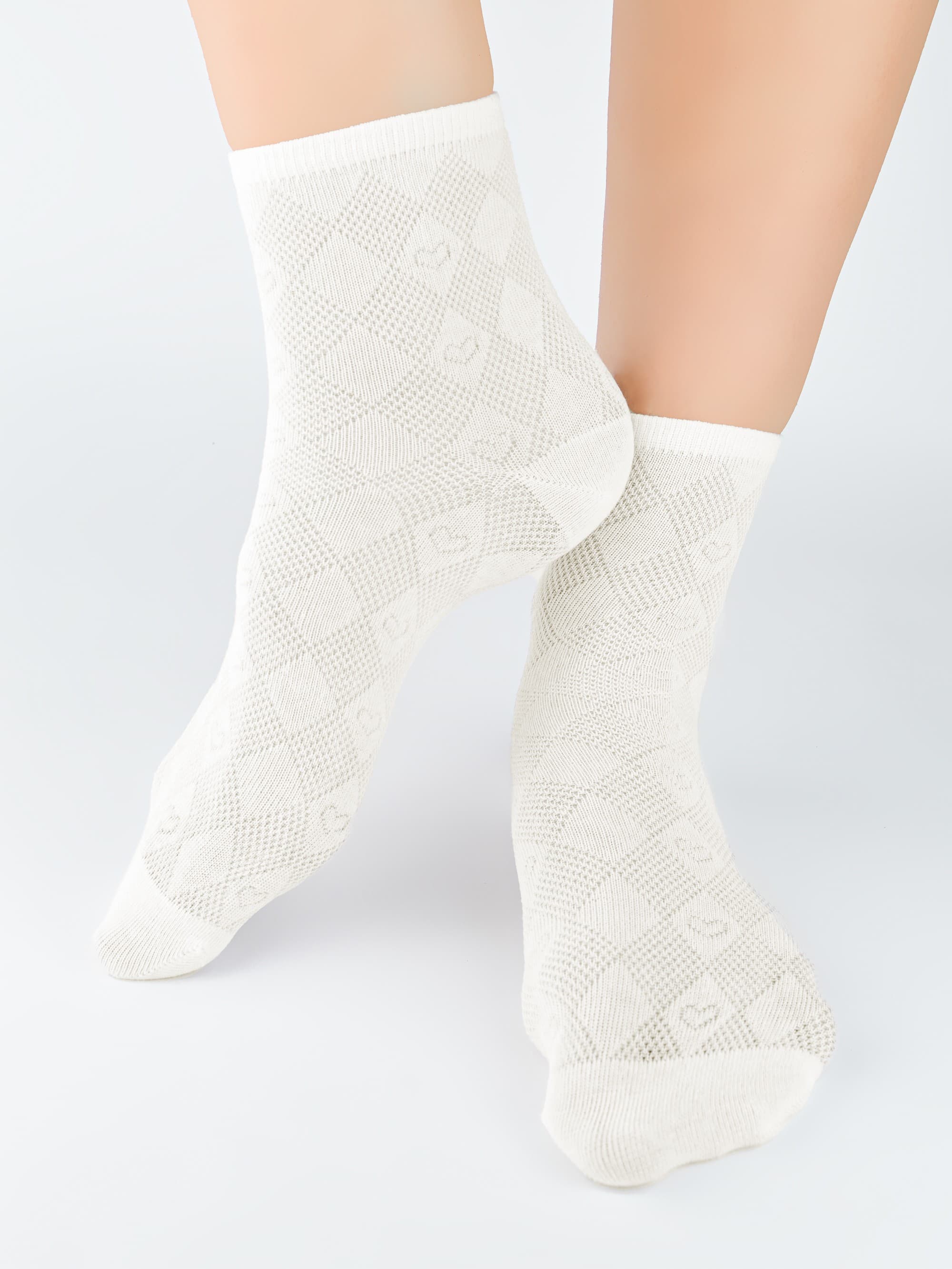 SKARPETY DAMSKIE ŻAKARDOWE SB124