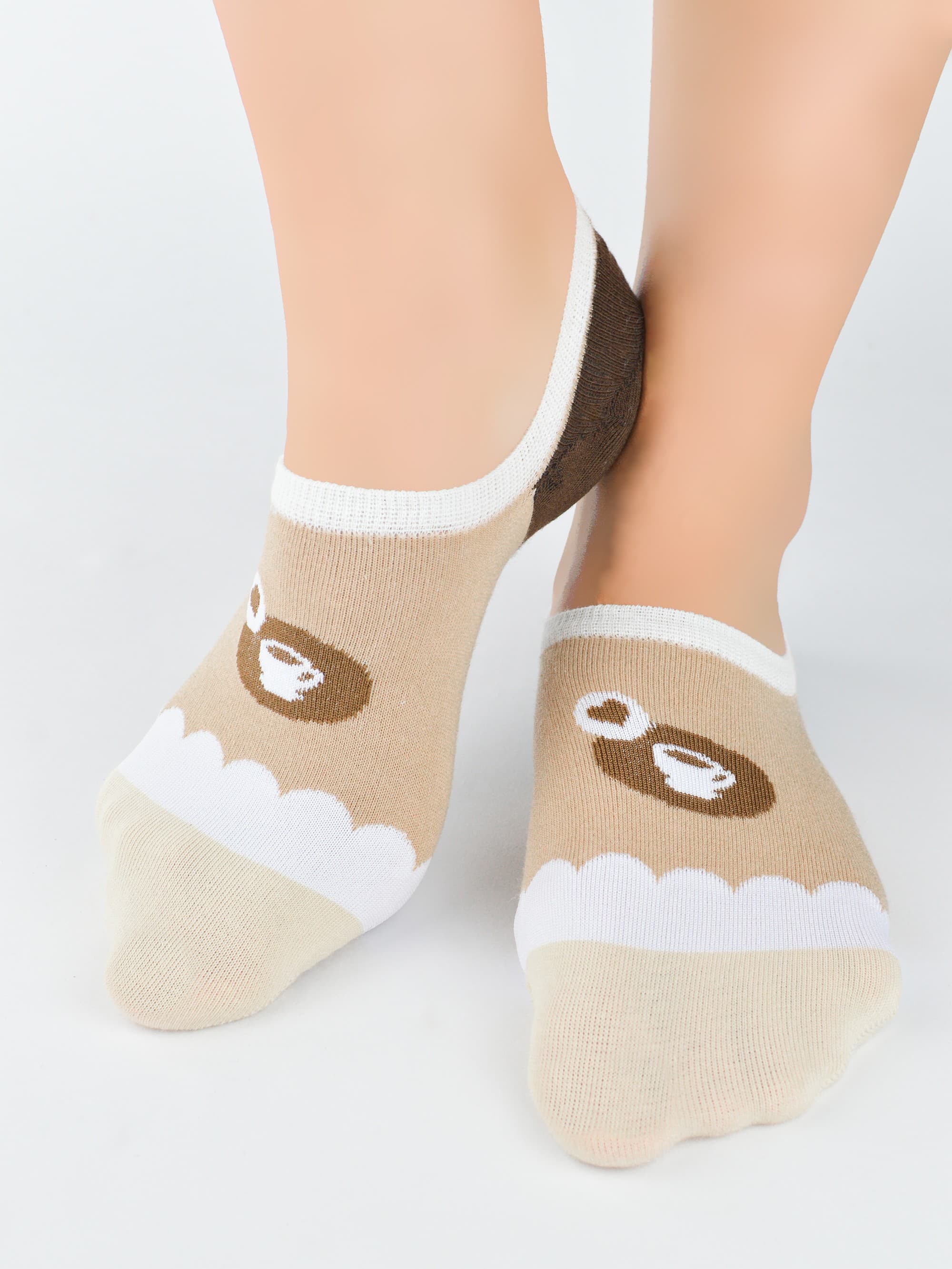 STOPKI DAMSKIE BAWEŁNIANE ST071 SILIKON