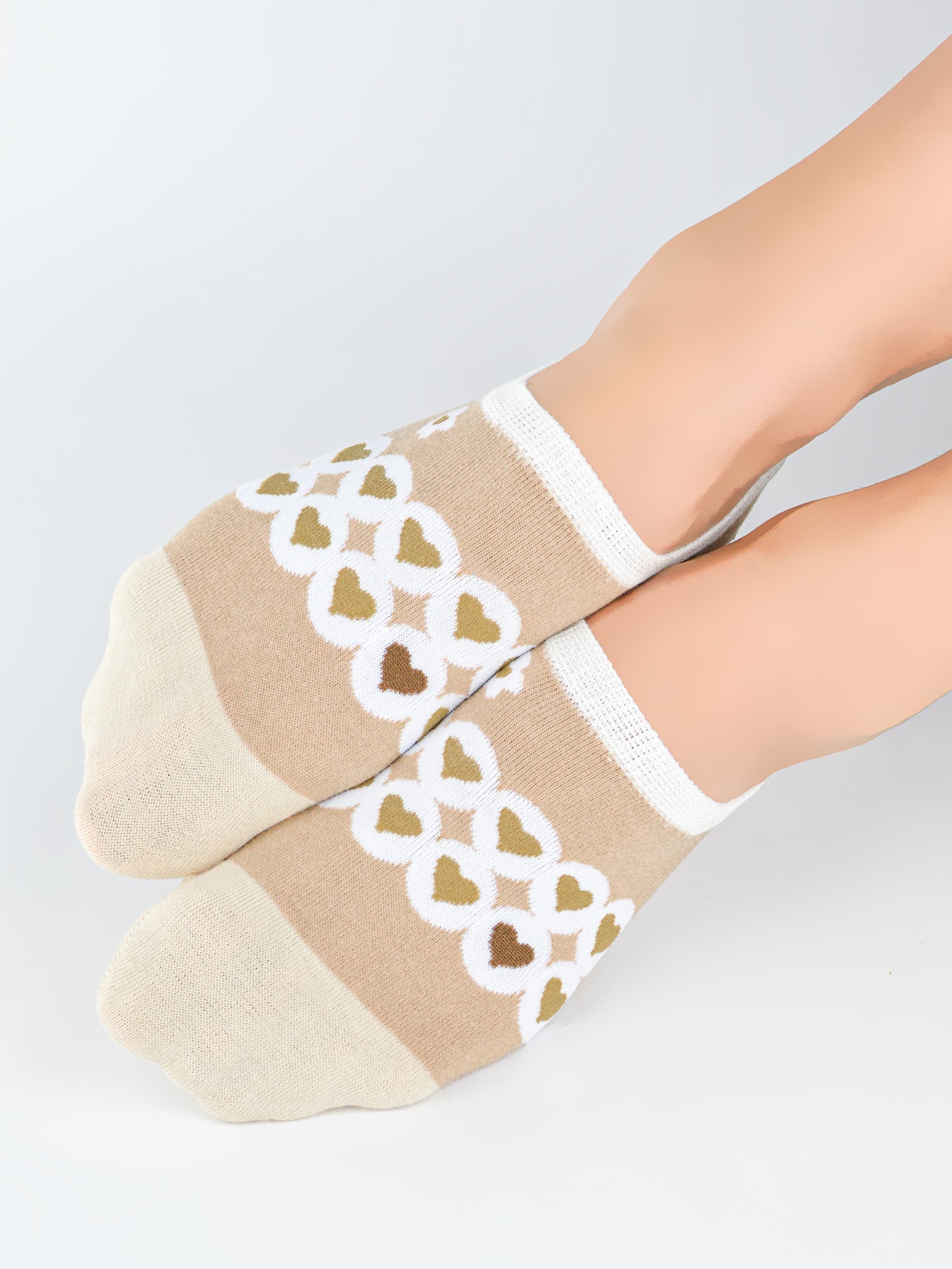 STOPKI DAMSKIE BAWEŁNIANE ST071 SILIKON