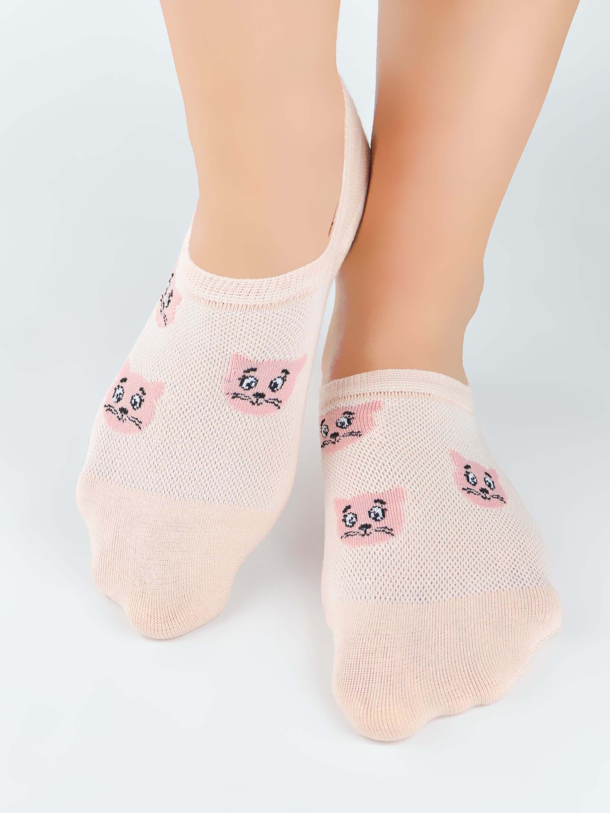 STOPKI DAMSKIE BAWEŁNIANE ST072 SILIKON