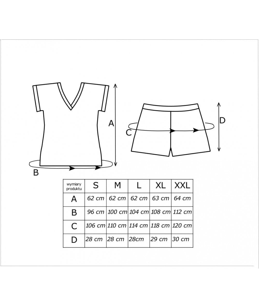 PIŻAMA DAMSKA FIORELLA SHORT