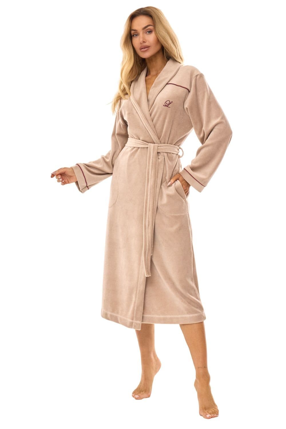 SZLAFROK DAMSKI DŁUGI 2508 R.3XL