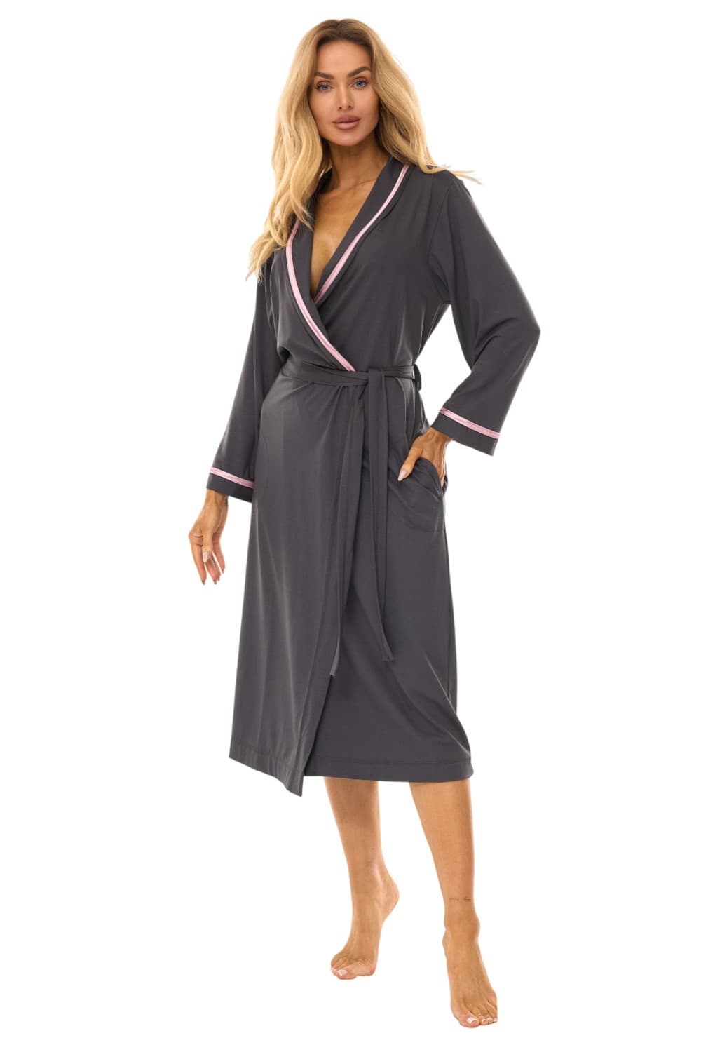 SZLAFROK DAMSKI DŁUGI 2506