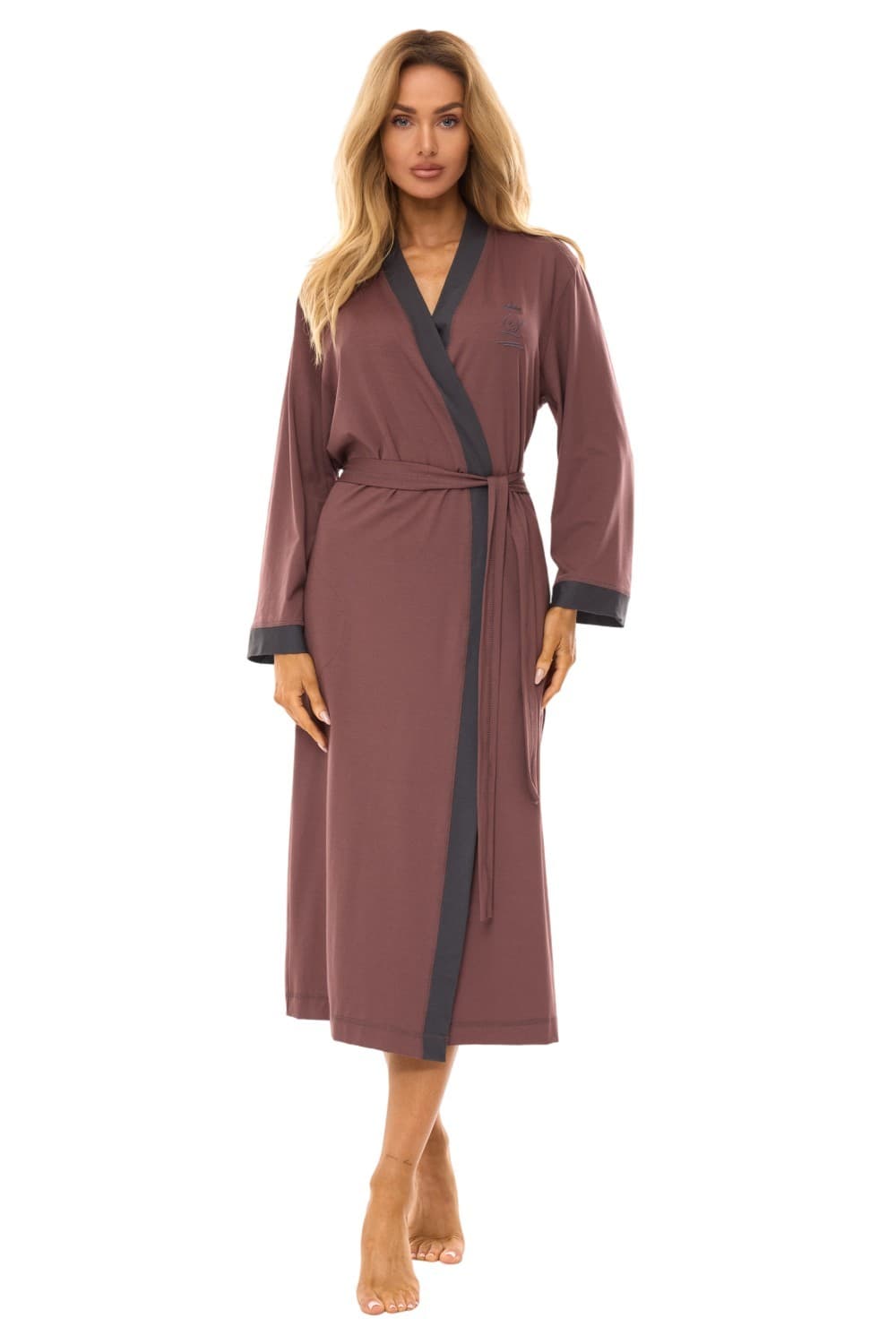 SZLAFROK DAMSKI DŁUGI 2505