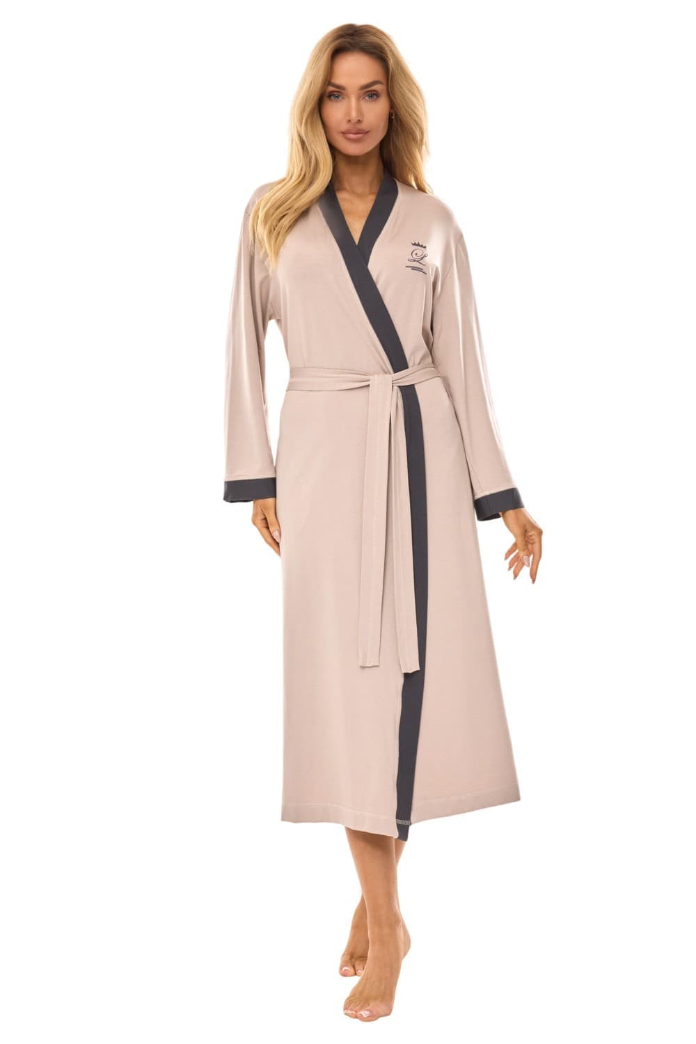 SZLAFROK DAMSKI DŁUGI 2505