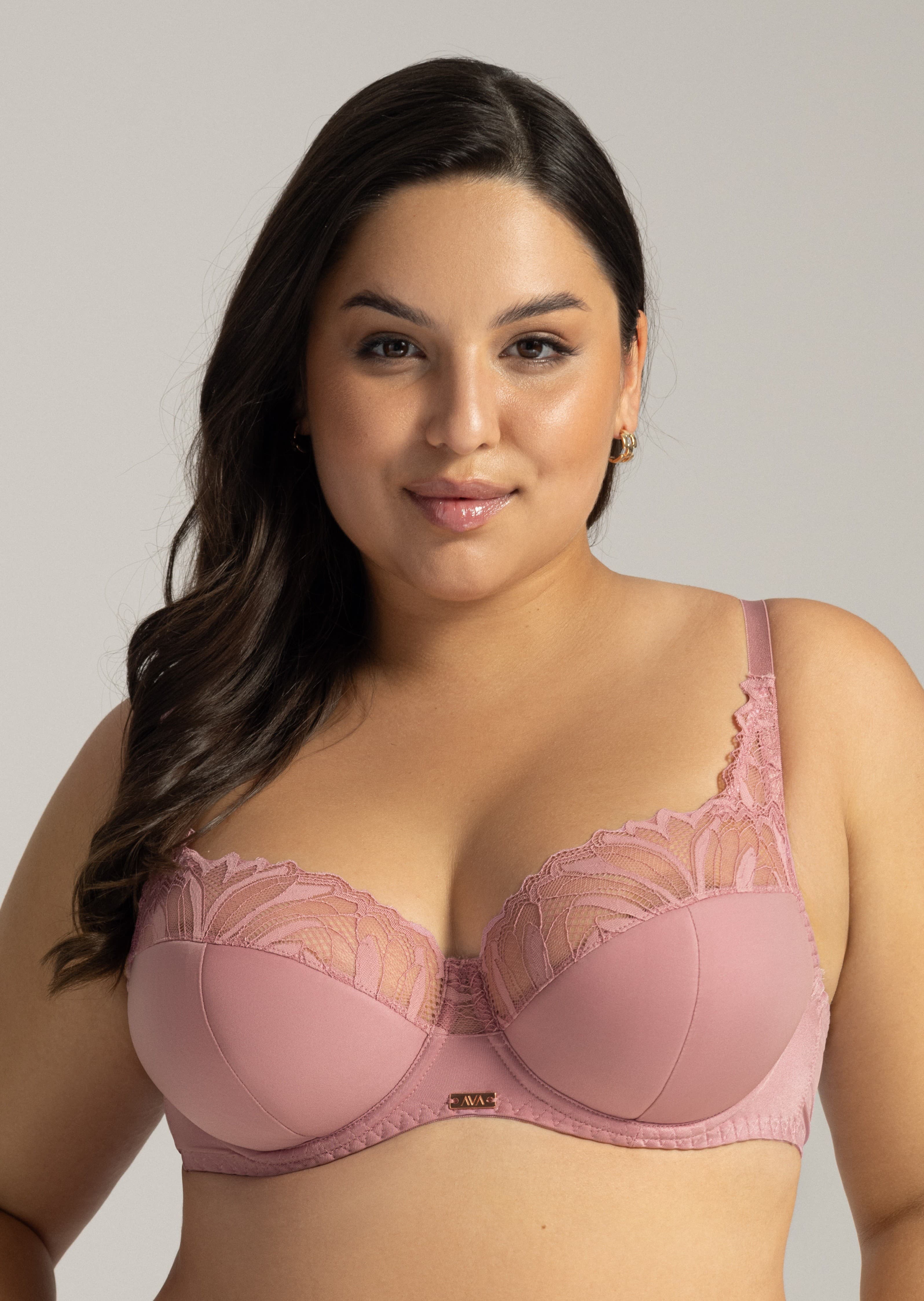 BIUSTONOSZ AV 2105 SEMI SOFT PINK PEONY