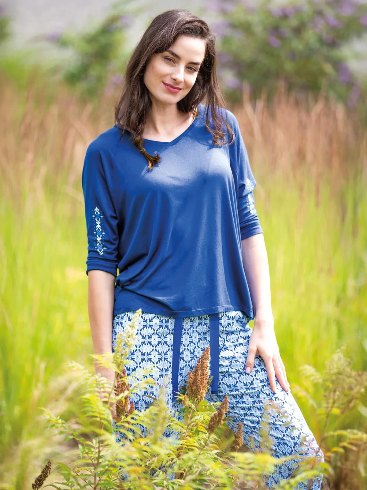 PIŻAMA DAMSKA LNS 721 3/4 R R.2XL