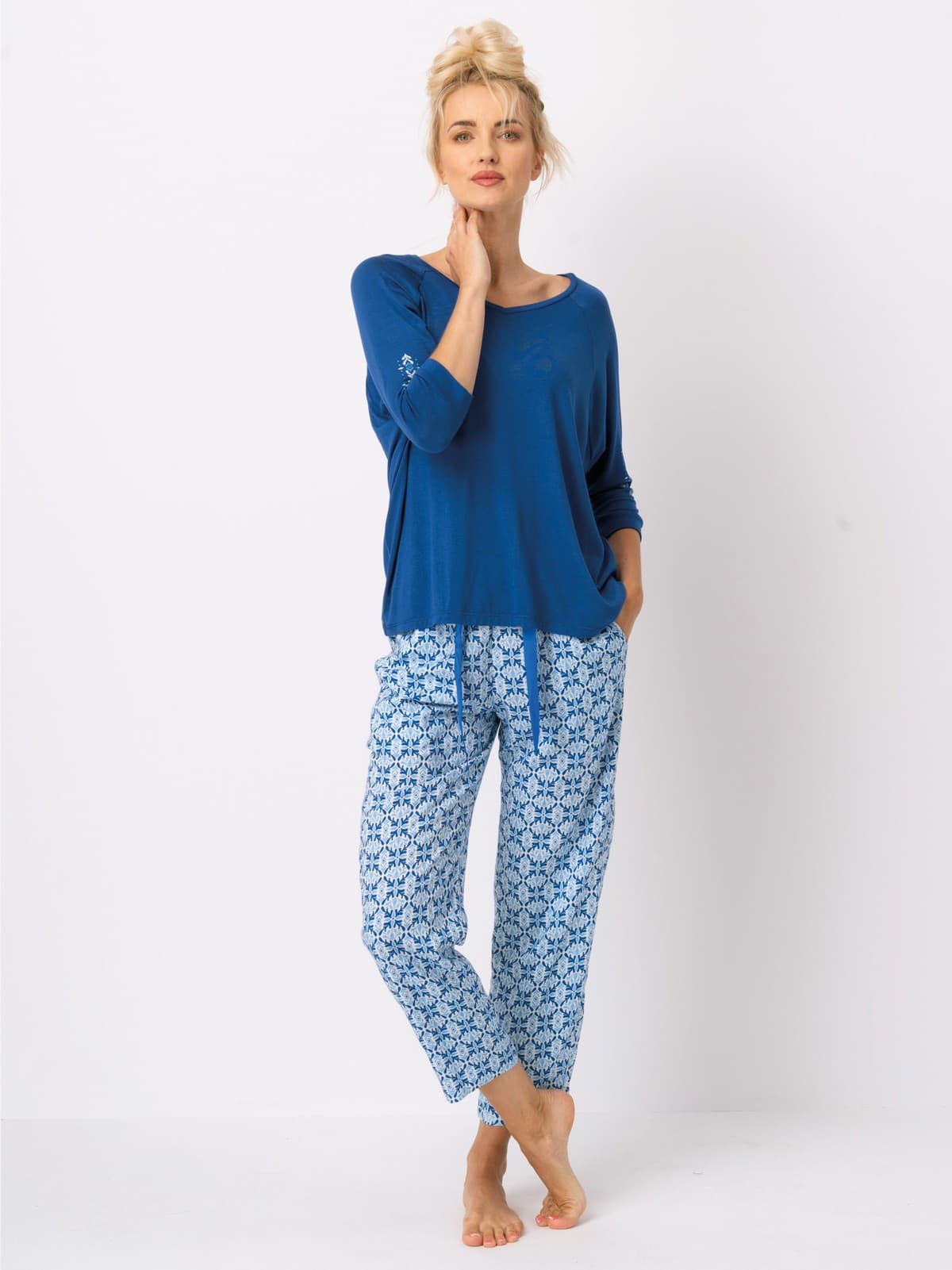 PIŻAMA DAMSKA LNS 721 3/4 R