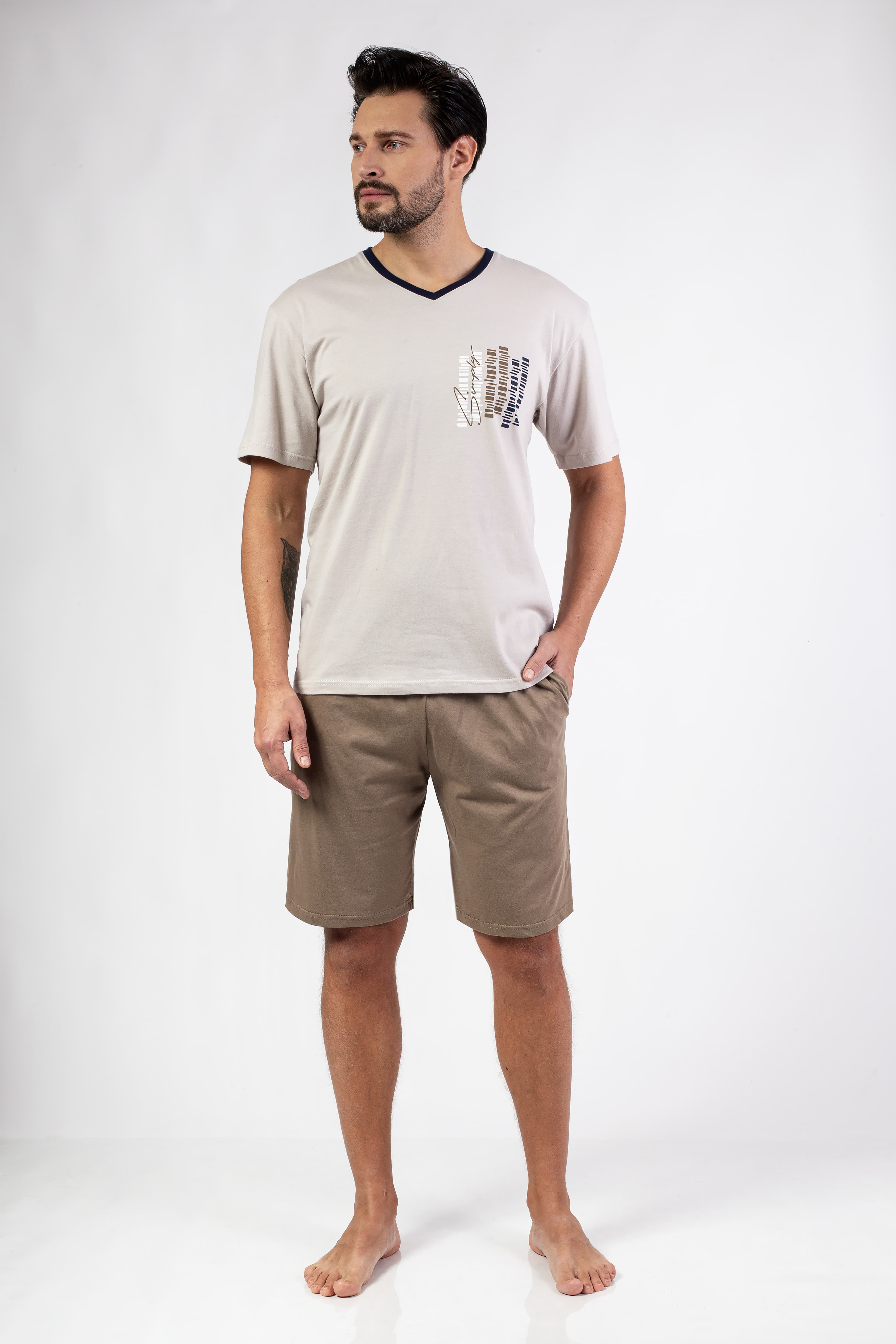 PIŻAMA MĘSKA 477 KR R.2XL