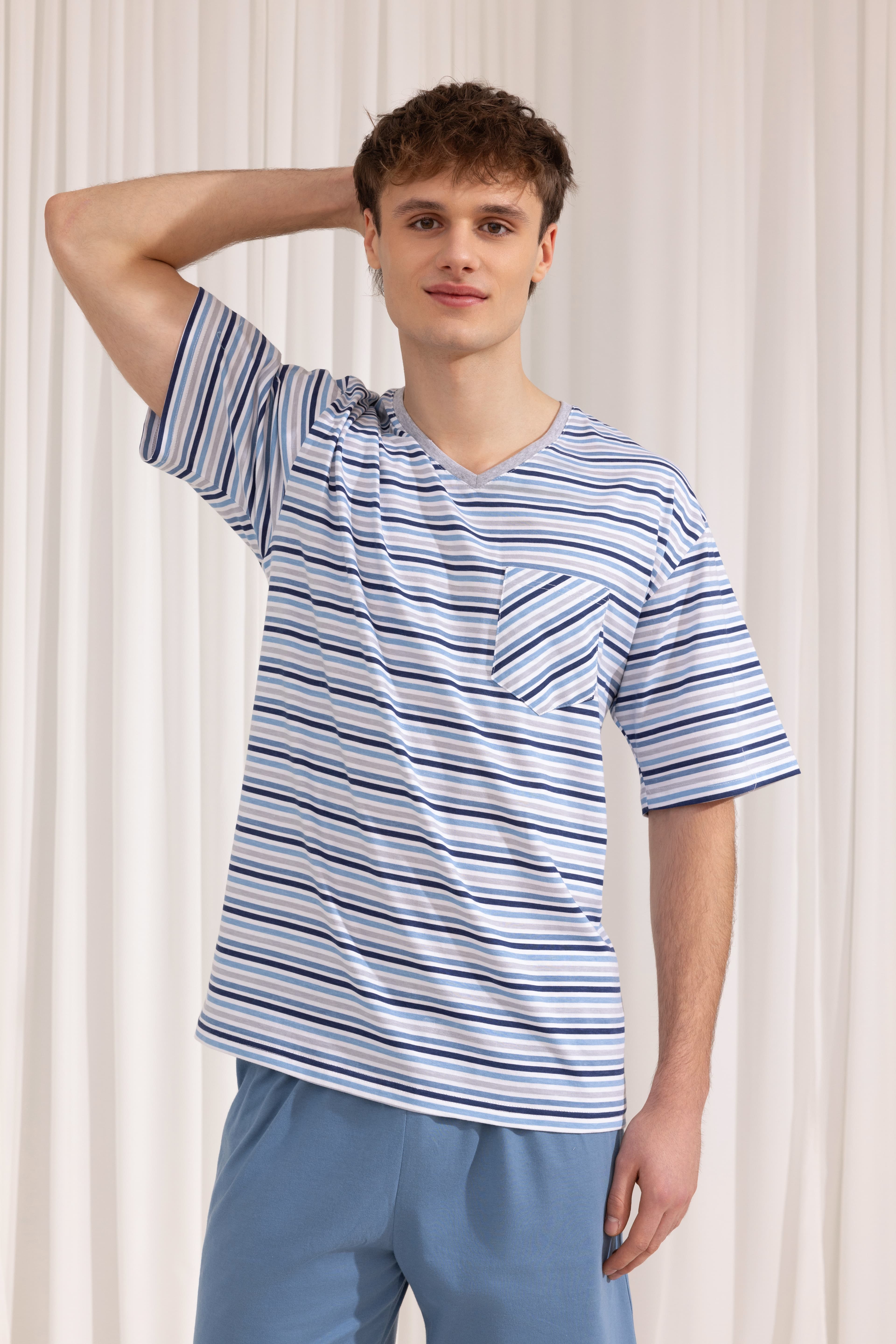 PIŻAMA MĘSKA 496 KR R.2XL