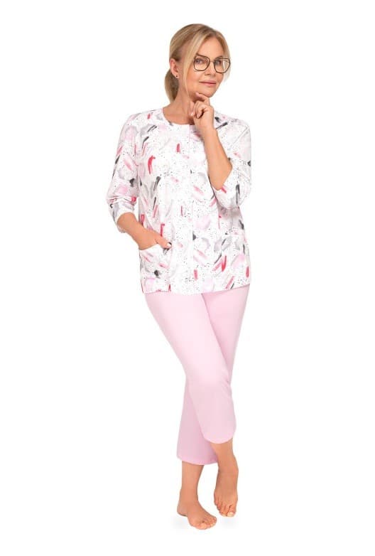 PIŻAMA DAMSKA MARIA II 201 3/4 R.3XL-4XL