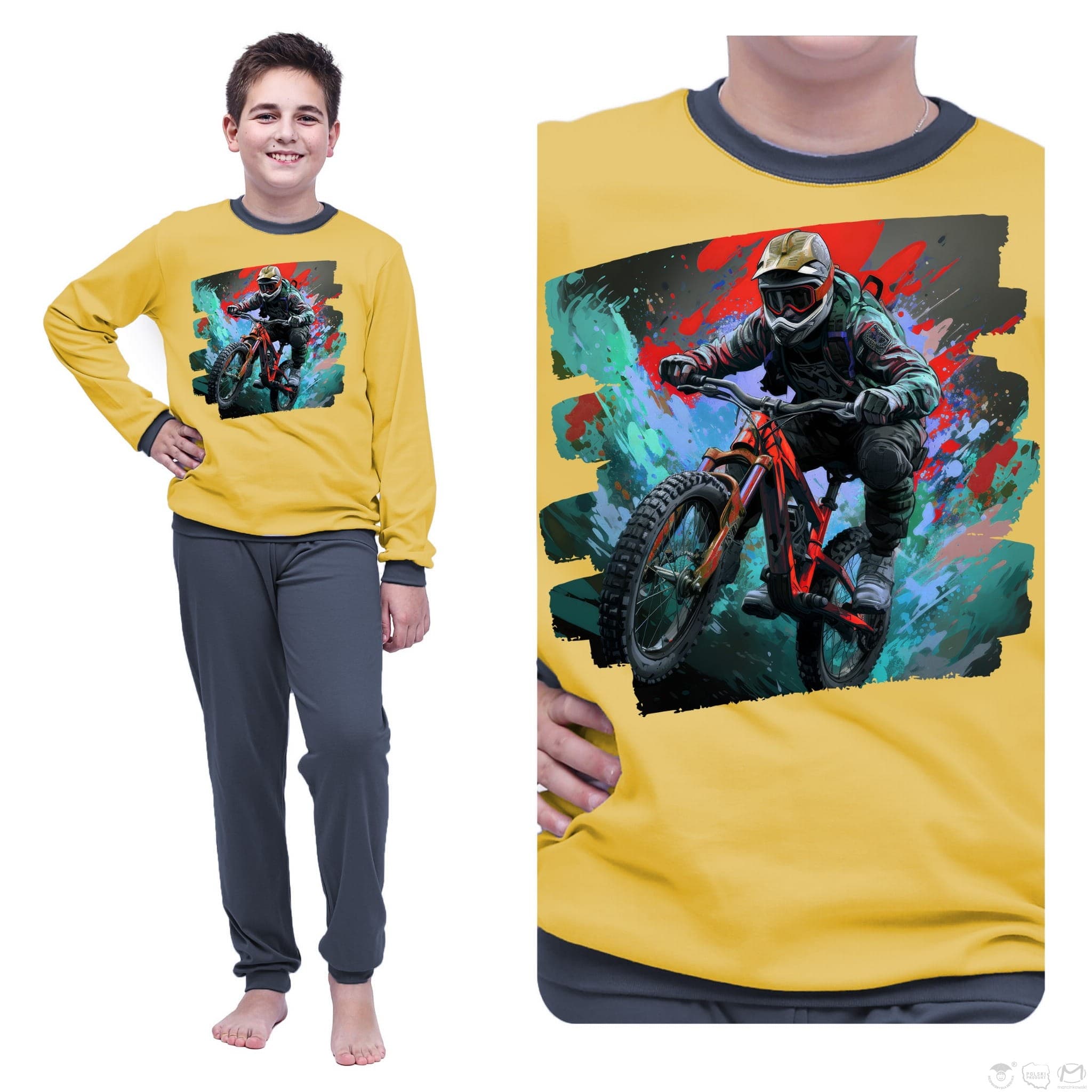 PIŻAMA ROMEK DR R.128-140