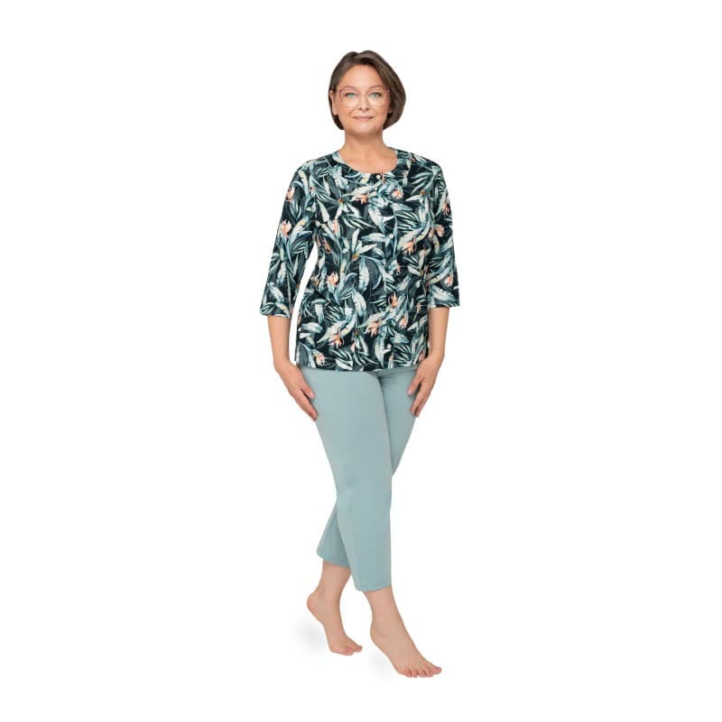 PIŻAMA DAMSKA MARIA II 201 3/4 R.3XL-4XL