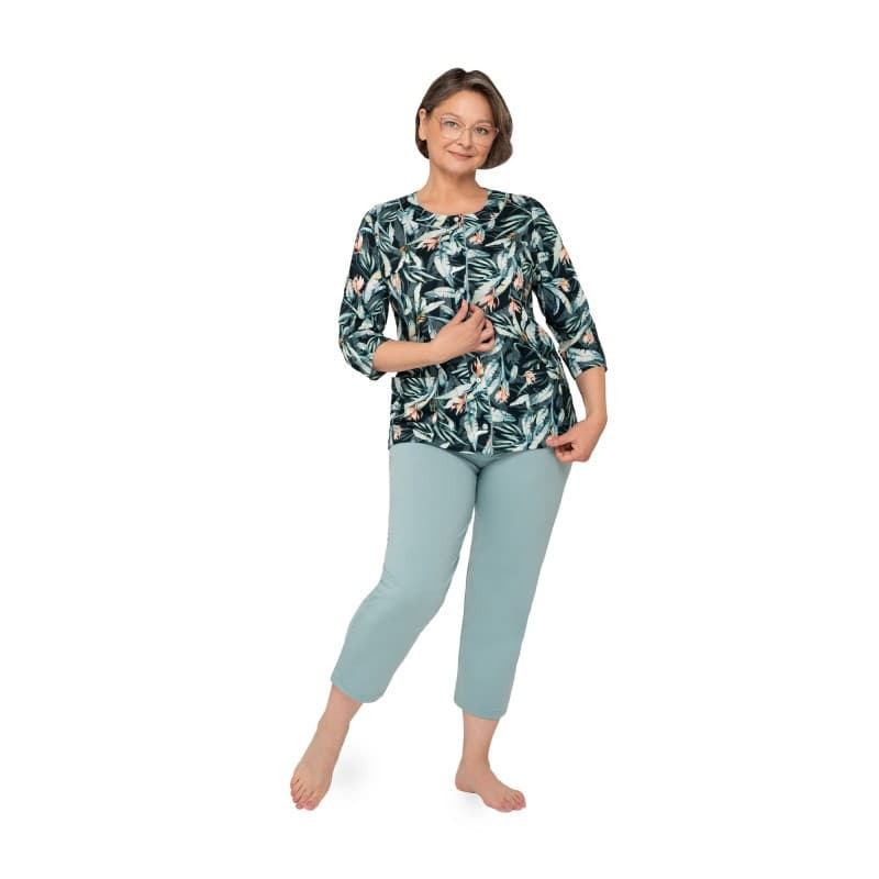 PIŻAMA DAMSKA MARIA II 201 3/4 R.3XL-4XL