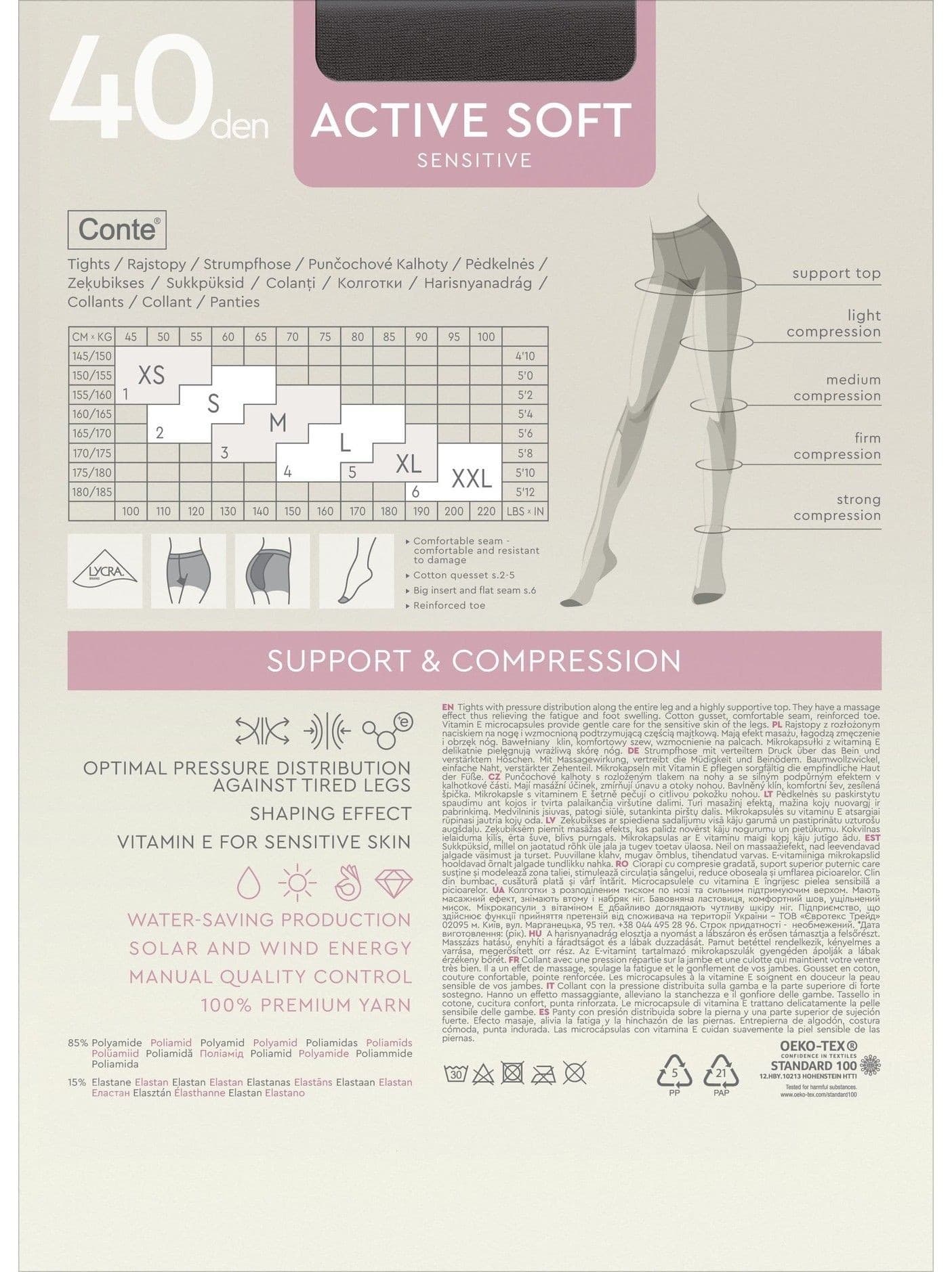 RAJSTOPY ACTIVE SOFT 40 DEN R.2-4