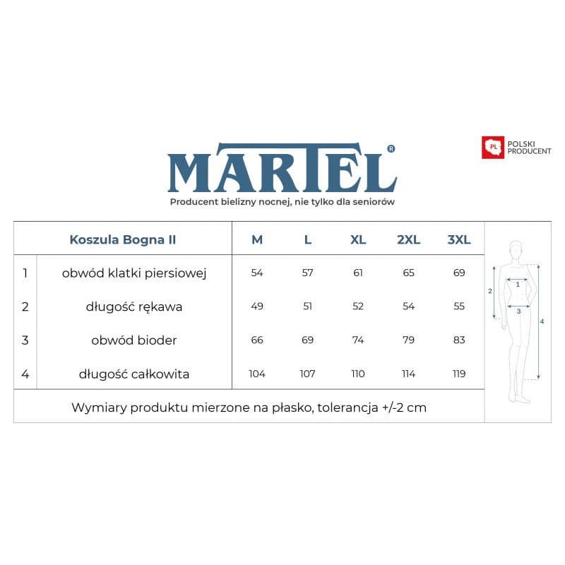 KOSZULA DAMSKA BOGNA II 204 DR R.3XL