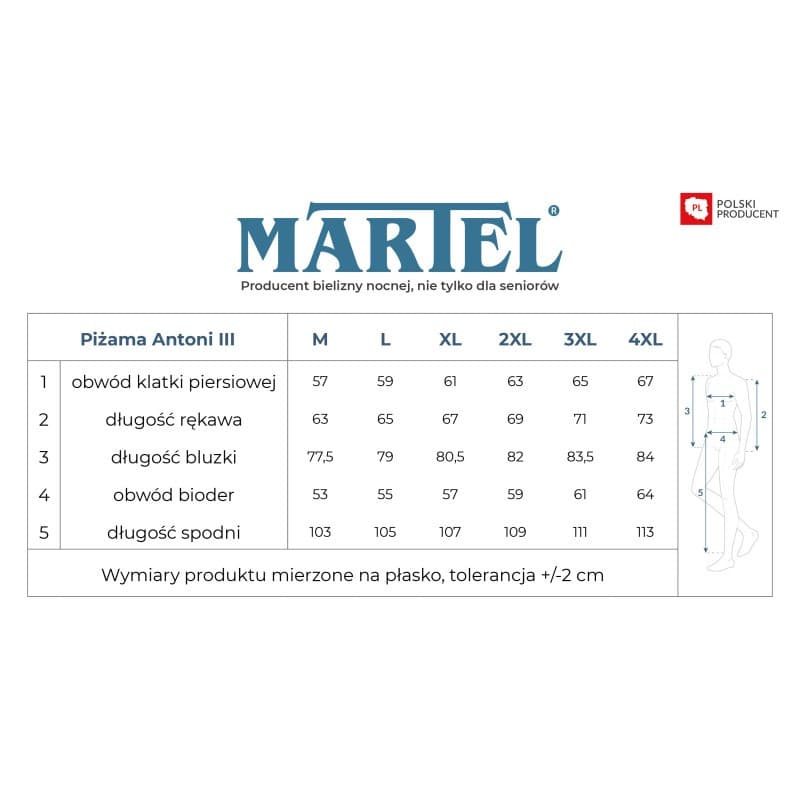 PIŻAMA MĘSKA ANTONI R.3XL-4XL