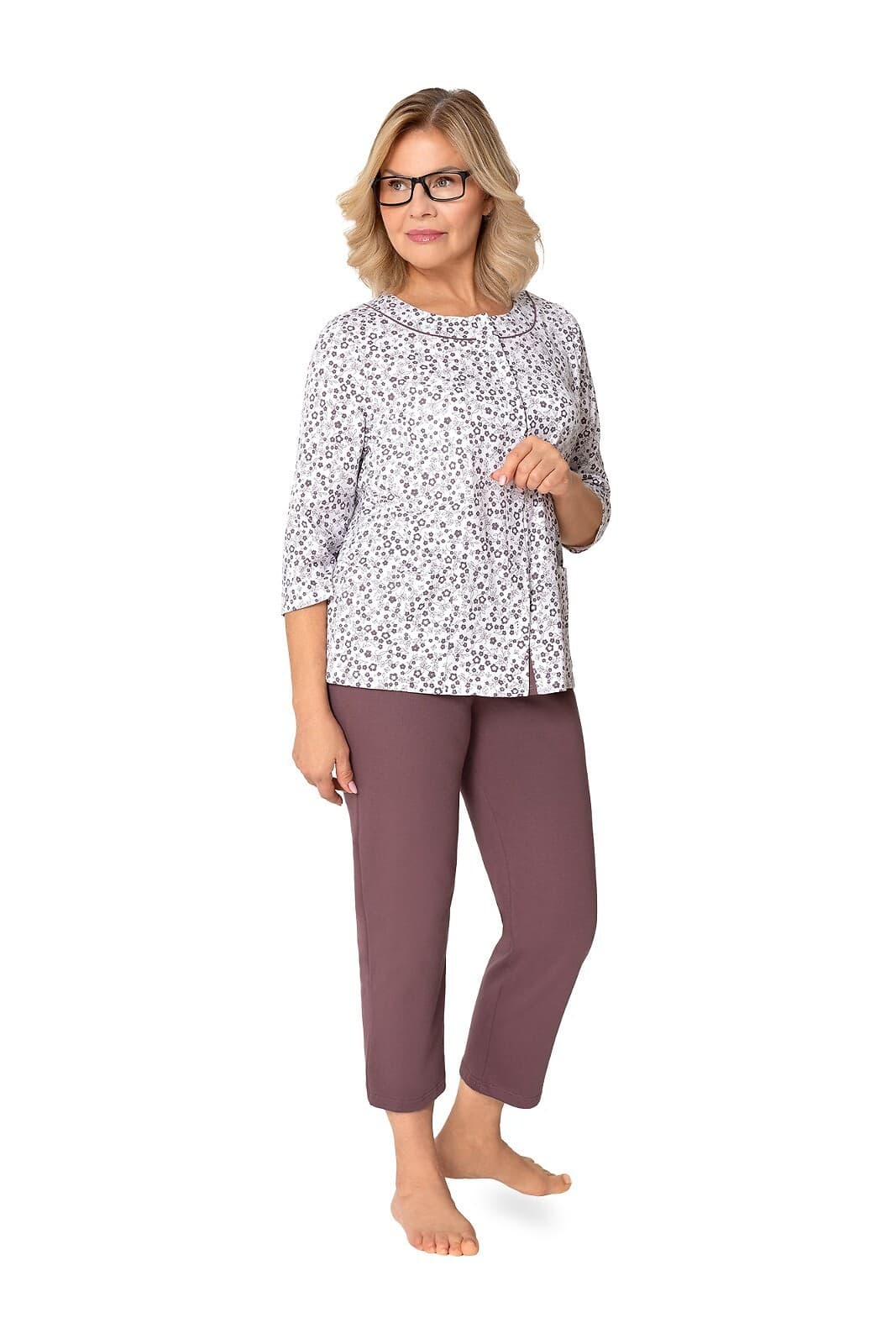 PIŻAMA DAMSKA MARIA II 201 3/4 R.3XL-4XL